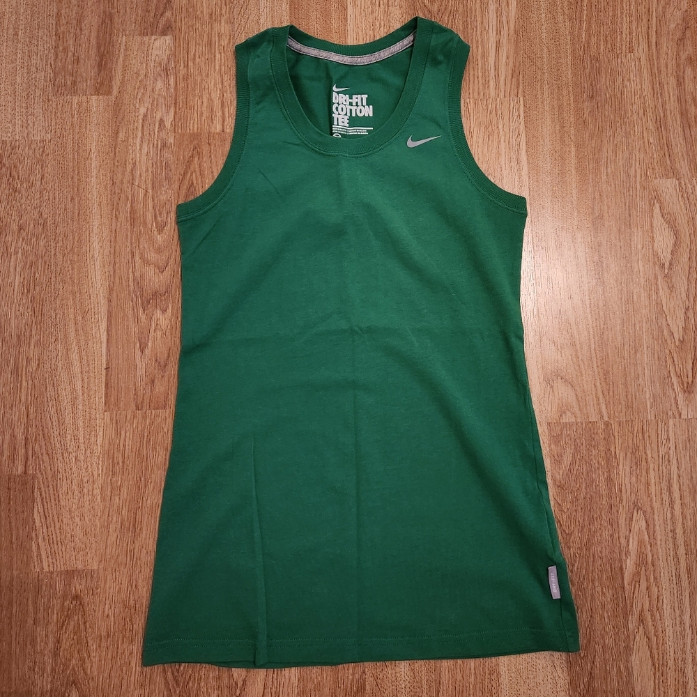 Nike Dri-Fit Women's Training Activewear Athletic Muscle Tank Green Extra Small
